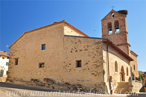 Montejo de la Sierra, Lateral Norte (pies del templo) de la Iglesia de San Pedro in Cthedra