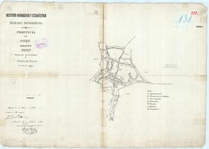 Prdena del Rincn, Plano de Prdena del Rincn de 1893 (POBL280911_1893_PRADENA_DEL_RINCON CC-BY 4.0 ign.es)
