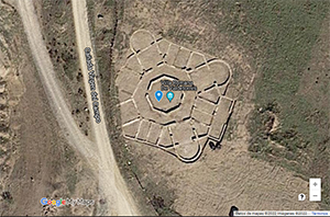 Valdetorres de Jarama, Captura de Google Maps de la Villa Romana
