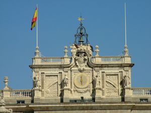 Madrid, Palacio Real, detalle de la fachada Sur