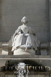 Monumento a Miguel de Cervantes. Representacin de la Literatura Española