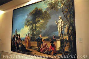 Museo de Historia de Madrid, El jardn del Retiro hacia las tapias del caballo de bronce, de 1779, obra de Jos del Castillo