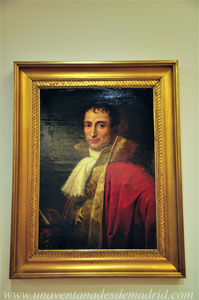 Museo de Historia de Madrid, Retrato de José I, de Joseph Bernard Flaugier (datado de entre 1808 y 1813, aproximadamente), donde aparece representado con la cruz de la Legión de Honor Museo de Historia de Madrid, Retrato de José I, de Joseph Bernard Flaugier (datado de entre 1808 y 1813, aproximadamente), donde aparece representado con la cruz de la Legión de Honor