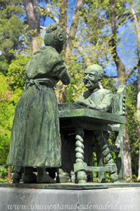 Campo Grande en El Retiro, Escena del poema Quin supiera escribir
