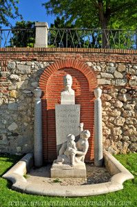 Retiro, Jardn del Parterre, Busto al Doctor ngel Pulido