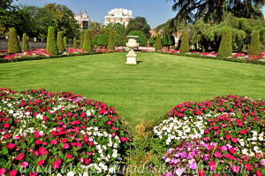 Retiro, Jardn del Parterre, cuadro del Jarrn francs