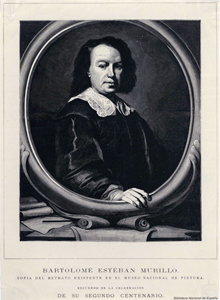 Sevilla, Grabado, obra de Arturo Carretero (1852-1903) y Alfredo Perea (1839-1895), de la copia de un autoretrato de Bartolomé Esteban Murillo (1617-1682) pintada por Alonso Miguel de Tovar (1678-1752). Biblioteca Nacional de España Sevilla, Grabado, obra de Arturo Carretero (1852-1903) y Alfredo Perea (1839-1895), de la copia de un autoretrato de Bartolomé Esteban Murillo (1617-1682) pintada por Alonso Miguel de Tovar (1678-1752). Biblioteca Nacional de España