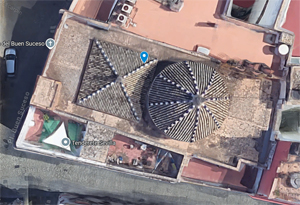 Sevilla, Cubiertas de la iglesia (Captura de Google Maps)