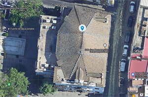 Sevilla, Cubierta de la iglesia (Captura de Google Maps)
