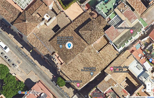 Sevilla, Tejados de la iglesia (Captura de Google Maps)