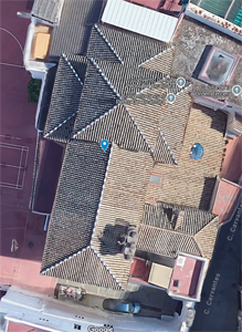 Sevilla, Captura de Google Maps de la Iglesia de San Pedro de Alcntara