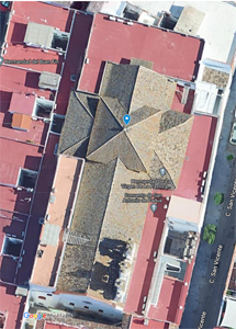 Sevilla, Captura de Google Maps de la Iglesia de San Antonio de Padua