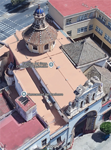 Sevilla, Captura de Google Maps de la Baslica Menor del Santsimo Cristo de la Expiracin (El Cachorro)