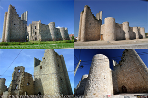 Torrejn de Velasco, Castillo de Puonrostro: Fotos de 2010, a la izquierda, y de 2024, a la derecha